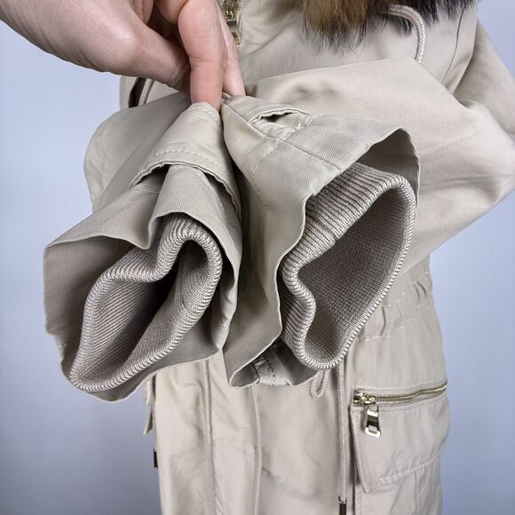 Luxury Parka Coat Real Fur Hood CaesarLeo Collection Russia Style - Picture 10 of 15